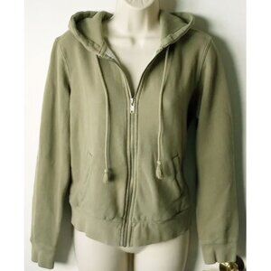 *50off3* Brandy Melville Oversized Zip Hoodie Sweatshirt OS S/M Green